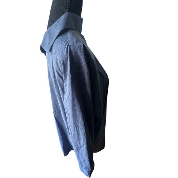 Lucky Brand Men’s Blue Slim Fit Stretch Button-Up Shirt - Picture 5 of 9